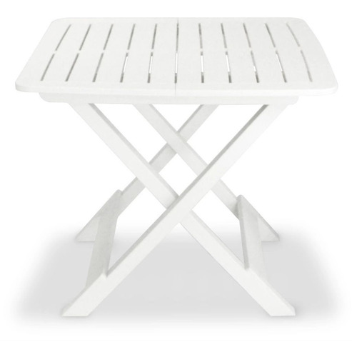 Juego De Bistró Plegable De 3 Piezas De Plástico Blanco