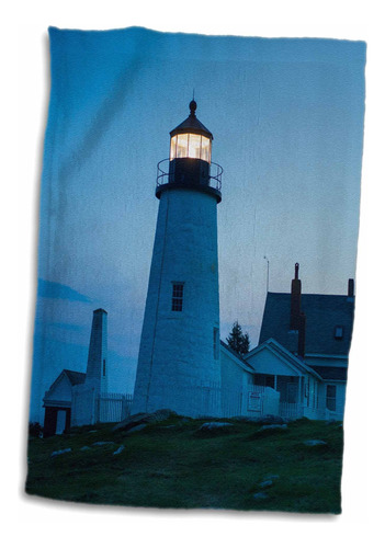 Toalla De 3d Rose Maine-pemaquid Point Lighthouse, 15 ...