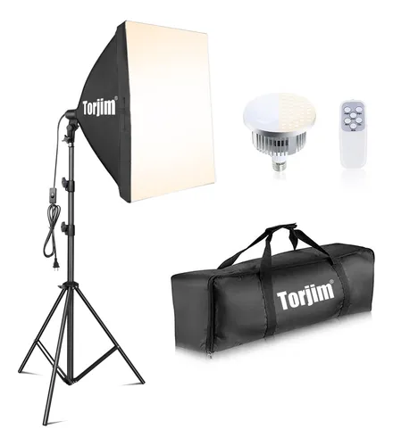 comprar Torjim Kit Softbox 27x27 Iluminación Profesional Led 85w