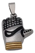 Comprar Collar Guante De Arquero Negro Y Dorado Acero Joyas Mónaco 