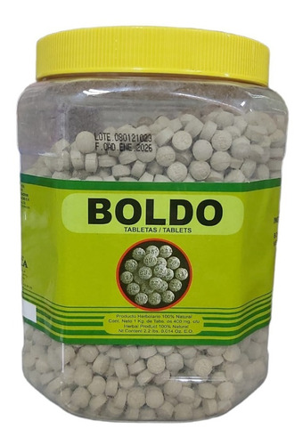 Boldo Frasco 1 Kilo Hepatitis Bilis Mal Aliento Cirrosis 