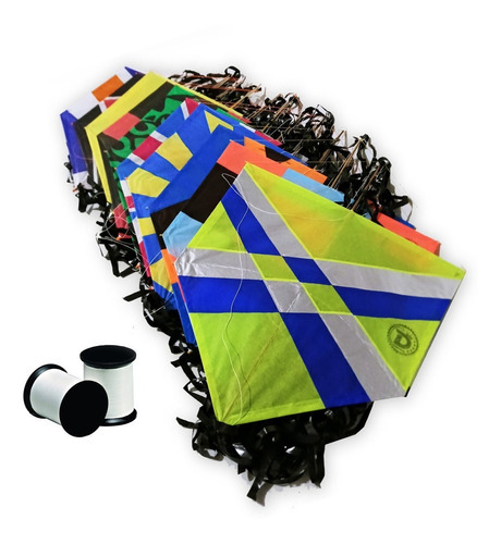 Kit para el Día del Niño con 10 cometas con Rabiola, Can, Line