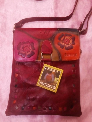 Cartera Bandolero De Damas De Cuero Nueva