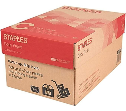 Staples  papel Para Fotocopiadora Copiadora Multifunci.