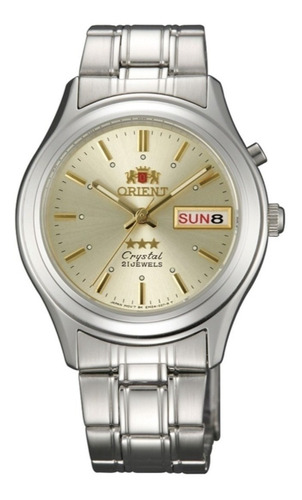 Imagen 1 de 10 de Reloj Orient Automatico 3 Star Clasico 21 Jewels Fem0301zc