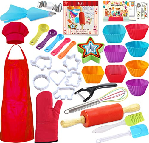 Juego De Cocina Y Horneado Para Niños, Regalo Real Para Horn