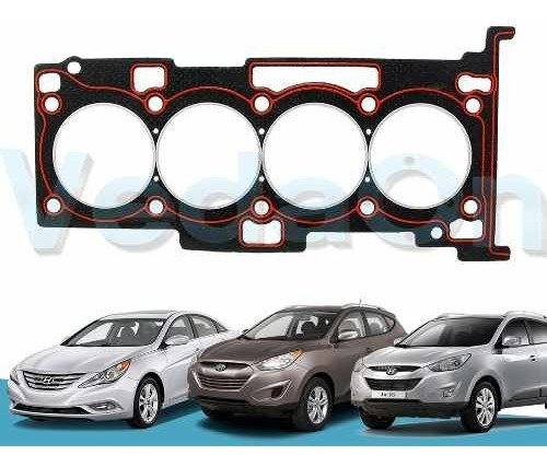 Imagem 2 de 8 de Kit Junta Superior Kia Sorento 2.4 16v G4ke 09/...