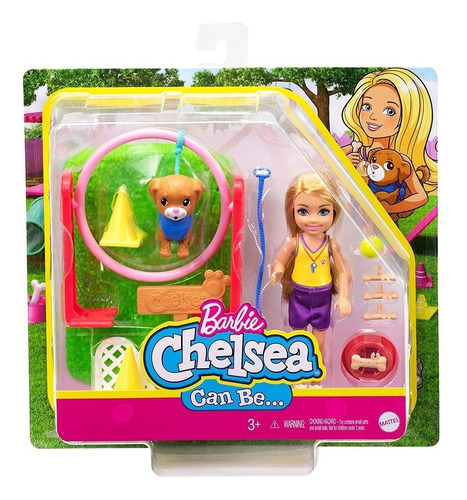  Chelsea Barbie Juguete Mattel  Gtr88 Entrenadora Mascotas