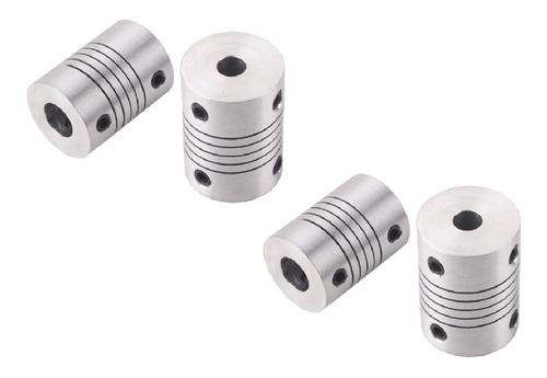 Kit 4 Acoplamento Flexível 5x8mm 19/25 Até 10 Kgf.cm Torque