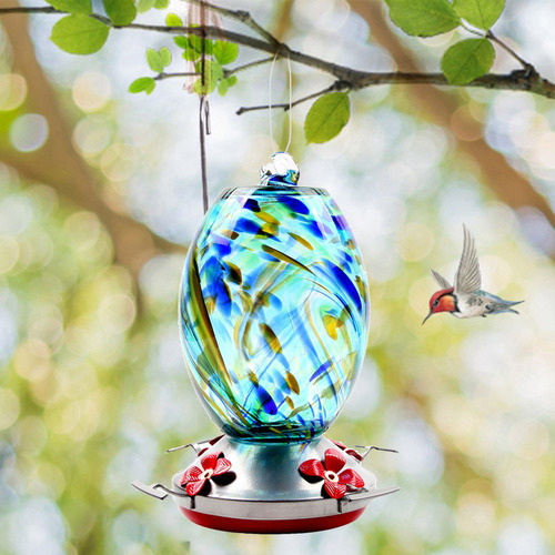 Comedero Para Colibríes Para Jardín Al Aire Libre, C