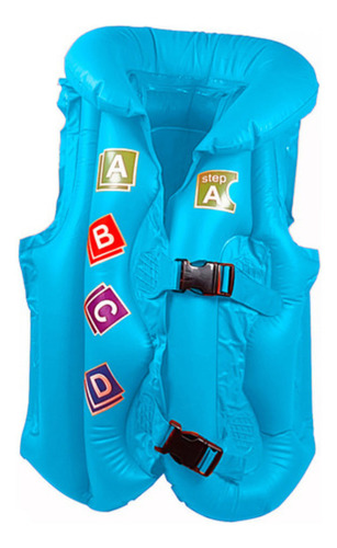 Haleco Inflable Salvavidas Infantil Pileta Agua Flotador Olor Azul Talle S