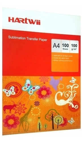 Papel Sublimación High Profesional Hartwii A4 100gr X100hj.