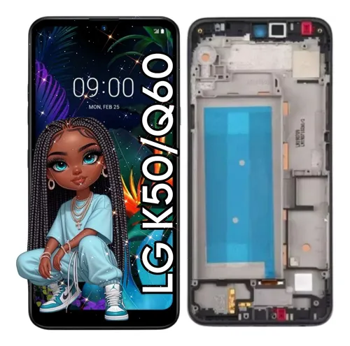 Modulo Compatible Con LG K50 Q60 Oled Con Marco