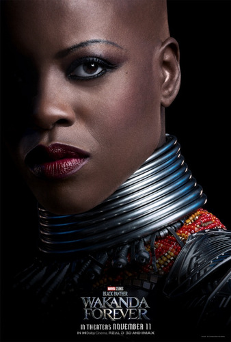 Póster Black Panther Wakanda Forever Florence Kasumba Ayu Hd