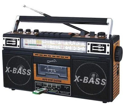 Supersonic Sc-3201bt Retro Radio Y Altavoz Bluetooth: Conver