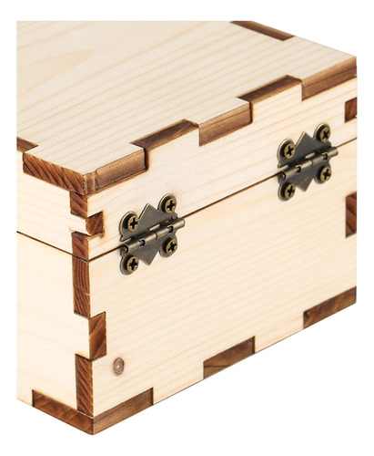 Caja De Madera Cuadrada For Guardar Relojes, Portátil