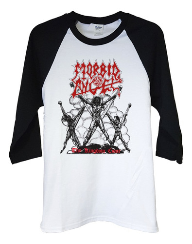 Polera Raglan 3/4 Morbid Angel Thy Kingdom Metal Abominatron