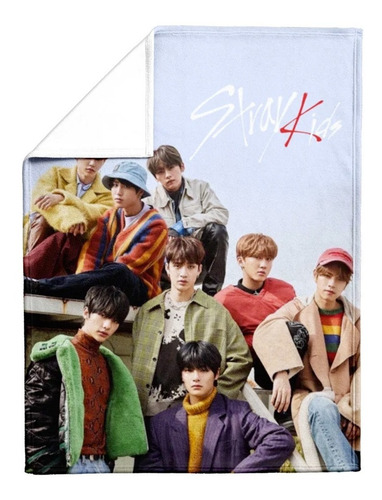 Stray Kids Kpop Cobija Frazada Suave Calientita 150x130cm Stray Kids Cover
