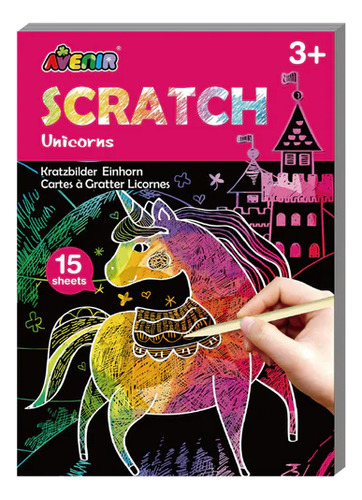 Láminas Para Raspar Scratch Unicornio Avenir