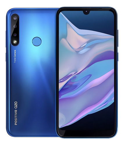 Positivo Q20 Dual SIM 128 GB midnight blue 4 GB RAM - Bom (Recondicionado)