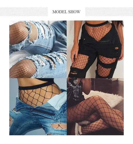Medias de malla con short sale