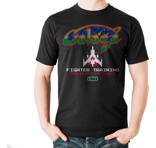 Camiseta Retro Video Juegos Galaga Todas Las Tallas