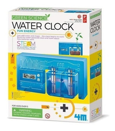 4m Kit Manualidades Crea Un Reloj C/energia Agua Cm411