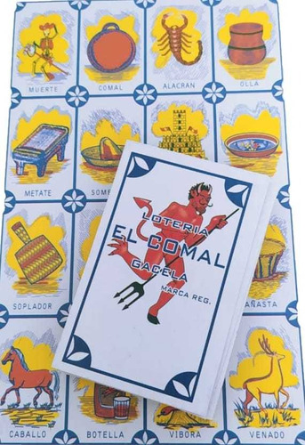 Loteria Mexicana Tradicional El Comal Gacela Juegos De Mesa