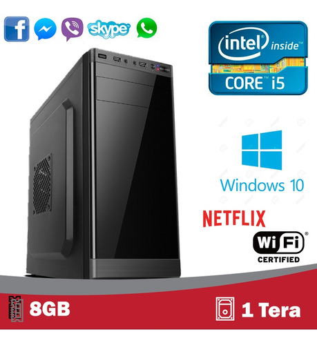 Computador 5techpc, I5, 8gb, Hd1tera, W10 Pro - Wifi