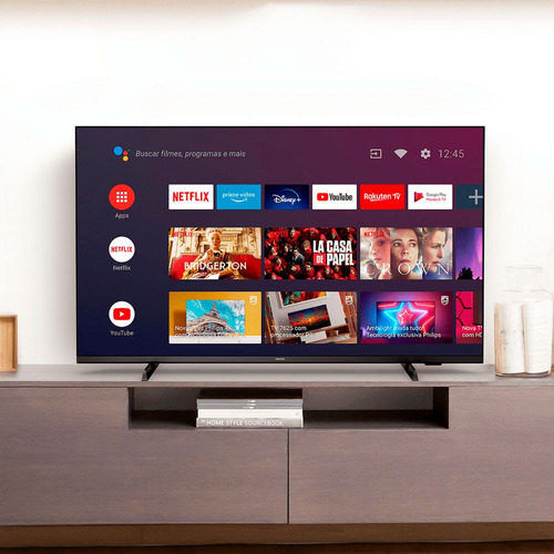 Imagem 1 de 3 de Smart Tv 50 Polegadas 4k Android Netflix Youtube Philips