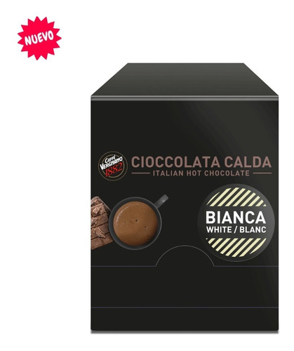 Chocolate Caliente Italiano Blanco Vergnano 15 Sobres 