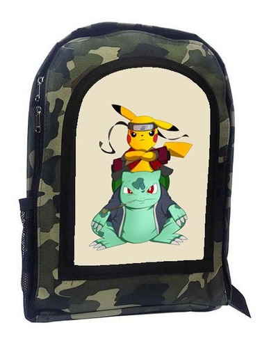 Mochila Camuflada Pikachu A44