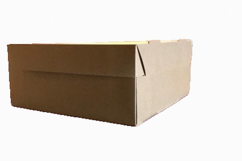 Caja Cartón Torta 25x25x11 Caja Para Desayuno Bca+kraft 5u