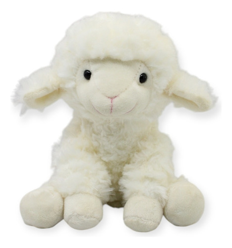 Peluche Borrega Bochepy 19 Cm Color Blanco
