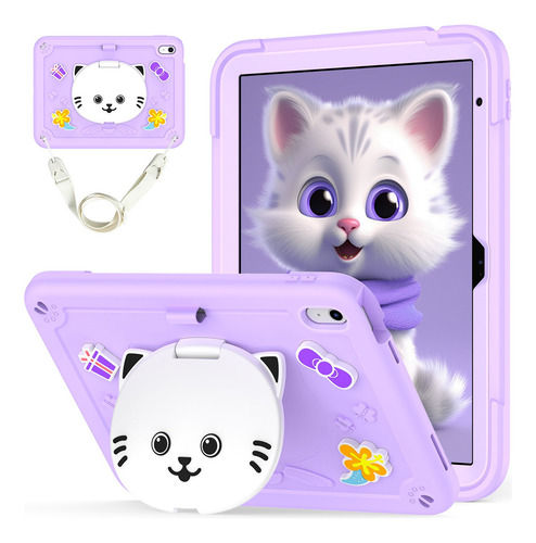 Funda Para iPad 11th/10th Generación A16 2025/10.9inch 2022 Color Purple