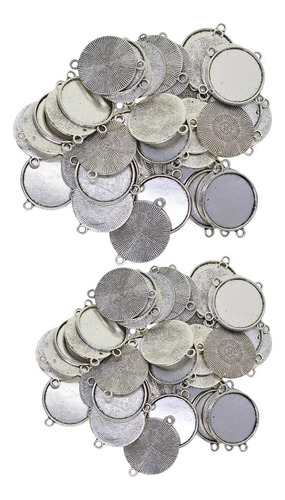 100 Pieces Tibetan Round Blank Bezel 18mm 20mm Cabochon Base