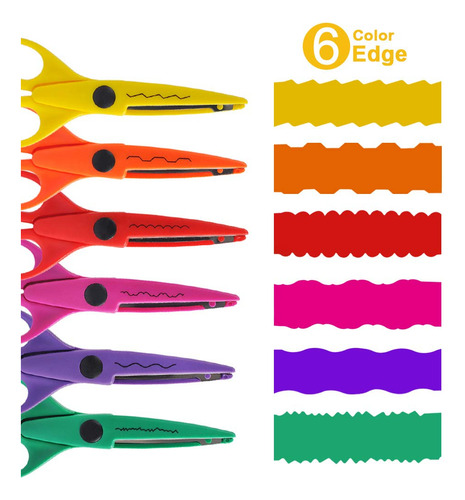 Ucec Tijeras Para Manualidades Borde Decorativo Paquete De 6 Color