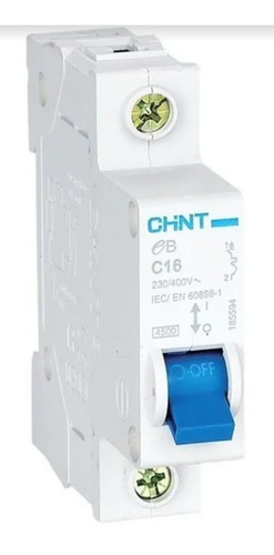 Breaker Termomagnetico De 1 Polo 1 Amp Chint