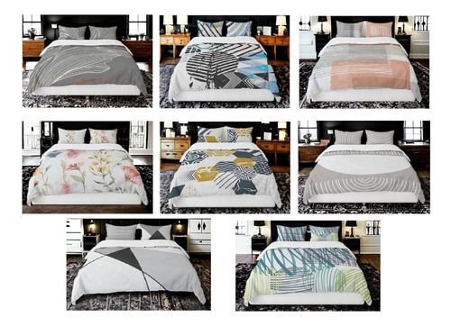 Funda De Duvet Y 2 Fundas Almohada Estampados Matrimonial