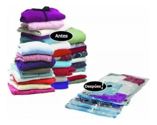 Set X 1 Bolsa Al Vacio Guarda Ropa Aspiradora Espacio 100x70