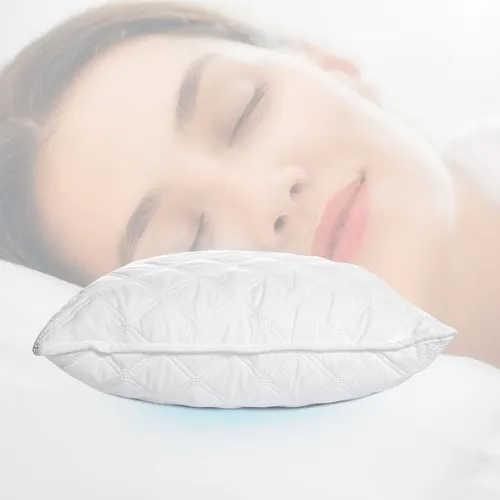 Almohada Larga Ultrasonido Fibra Silicon Con Protector 50x90