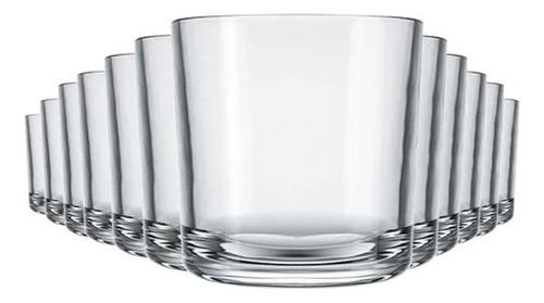 Kit de vasos de bar, 265 ml, 12 unidades, bebidas de whisky, color transparente, cristal Nadir