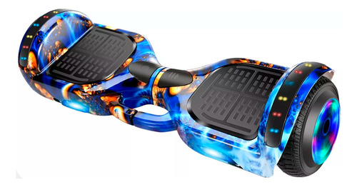 Skate elétrico hoverboard Smart Balance Hoverboard 6.5 Bluetooth Cor Azul Com Dourado