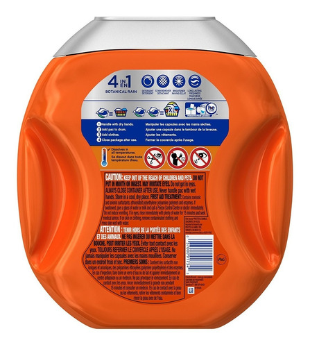 Tide Pods 4 En 1 He Turbo Detergente De Lavandería Pacs, Bot