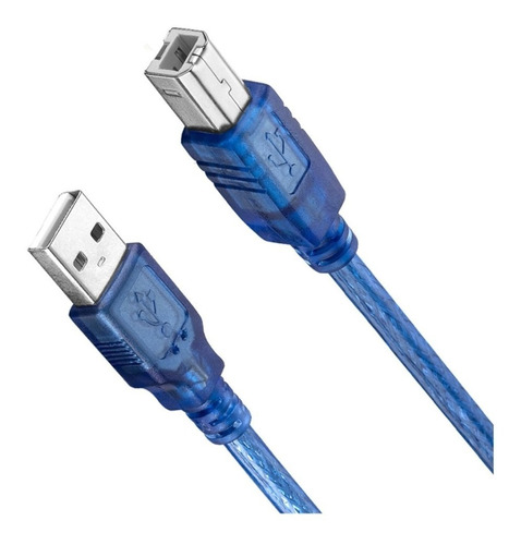 Cable Usb Tipo B A Usb Para Arduino X 02 Unidades