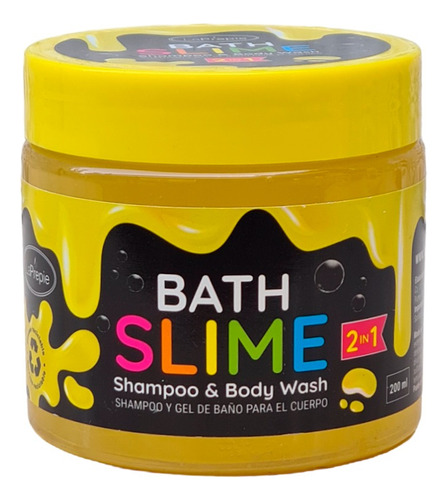 Bath Slime 2 En 1 Amarillo (shampoo + Gel De Ducha)