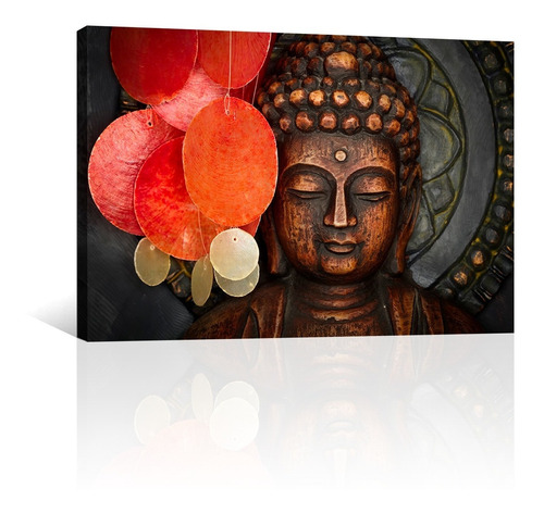 Cuadro Decorativo Zen Y Buda Canvas Buda De Cobre Con Adorno