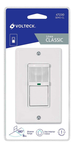 Sensor De Movimiento Interruptor Pared Lampara Exterior 8m