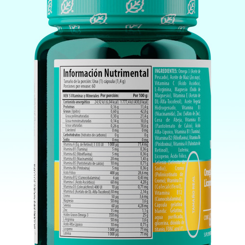 Solanum Pack Multi Hombre, Minerales,complejo B Y Omega 3