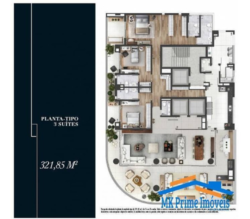 Imagem 3 de 15 de Belíssimo Apartamento Com 322 M² Na Vila Olímpia!!! - 1990